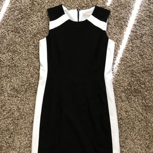 Dana Buchman Black & White Lined Sheath Dress 4